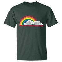 Take A Look It's In A Book T Shirt Reader Lover Librarian Rainbow