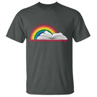 Take A Look It's In A Book T Shirt Reader Lover Librarian Rainbow