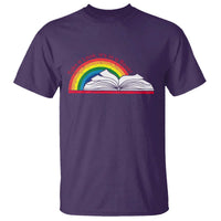 Take A Look It's In A Book T Shirt Reader Lover Librarian Rainbow