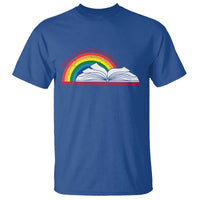 Take A Look It's In A Book T Shirt Reader Lover Librarian Rainbow