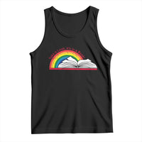 Take A Look It's In A Book Tank Top Reader Lover Librarian Rainbow