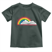 Take A Look It's In A Book Toddler T Shirt Reader Lover Librarian Rainbow