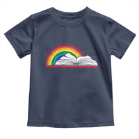 Take A Look It's In A Book Toddler T Shirt Reader Lover Librarian Rainbow