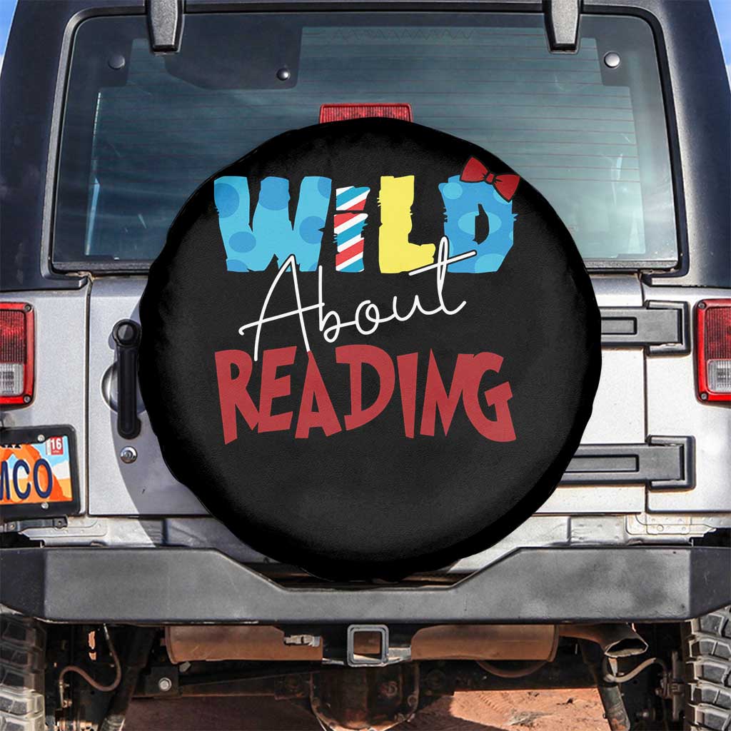 Funny Wild About Reading Spare Tire Cover Reader Lover Librarian
