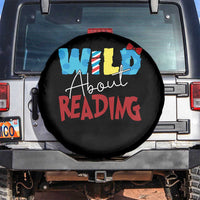 Funny Wild About Reading Spare Tire Cover Reader Lover Librarian