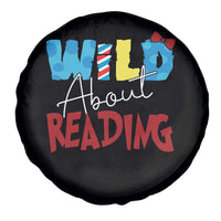 Funny Wild About Reading Spare Tire Cover Reader Lover Librarian