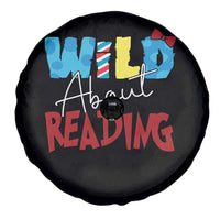 Funny Wild About Reading Spare Tire Cover Reader Lover Librarian