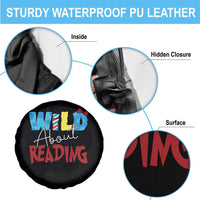 Funny Wild About Reading Spare Tire Cover Reader Lover Librarian