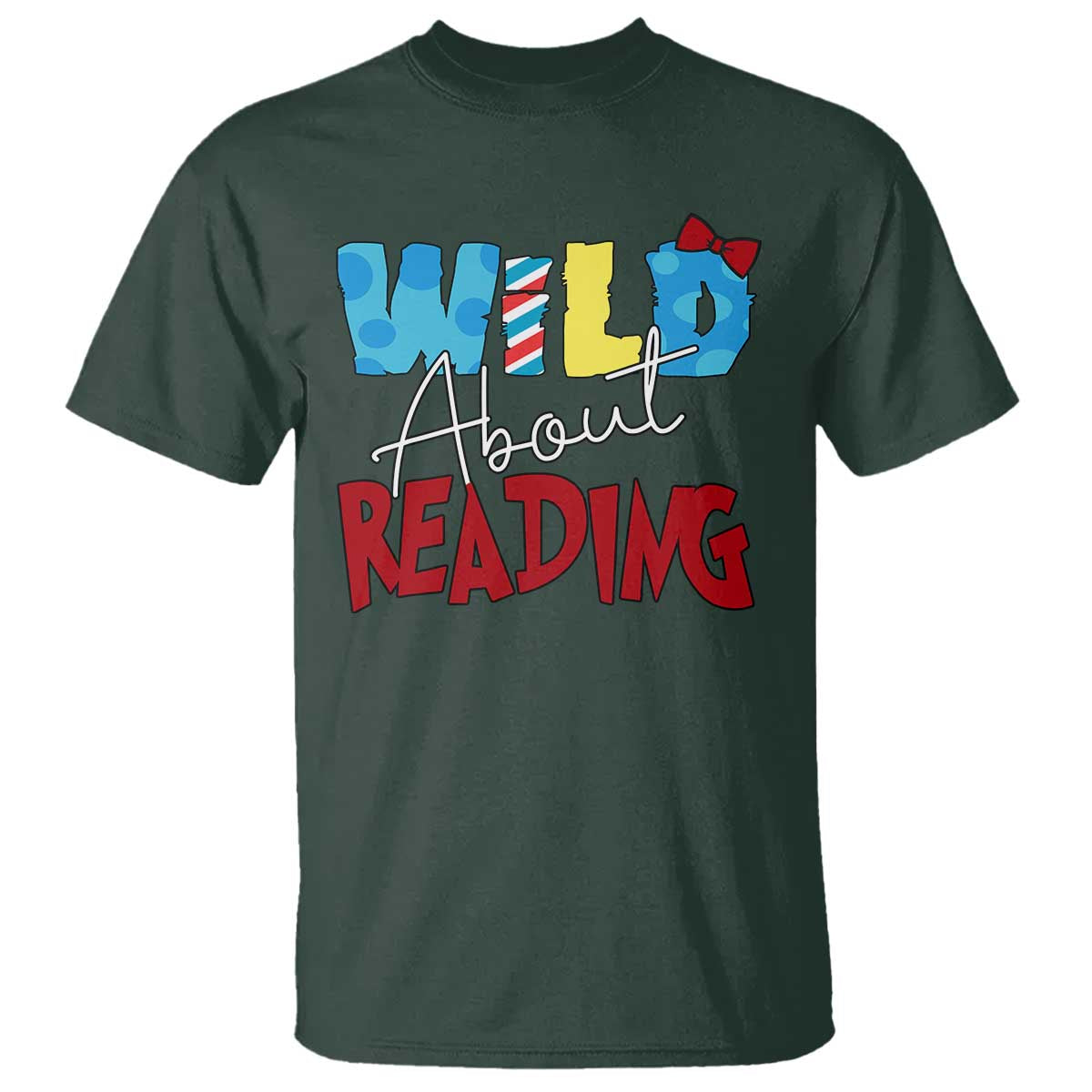 Funny Wild About Reading T Shirt Reader Lover Librarian