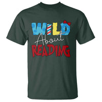 Funny Wild About Reading T Shirt Reader Lover Librarian