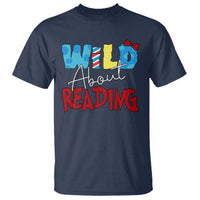 Funny Wild About Reading T Shirt Reader Lover Librarian
