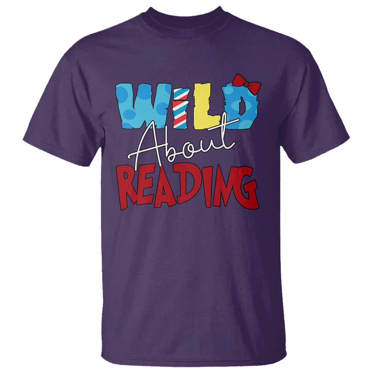 Funny Wild About Reading T Shirt Reader Lover Librarian
