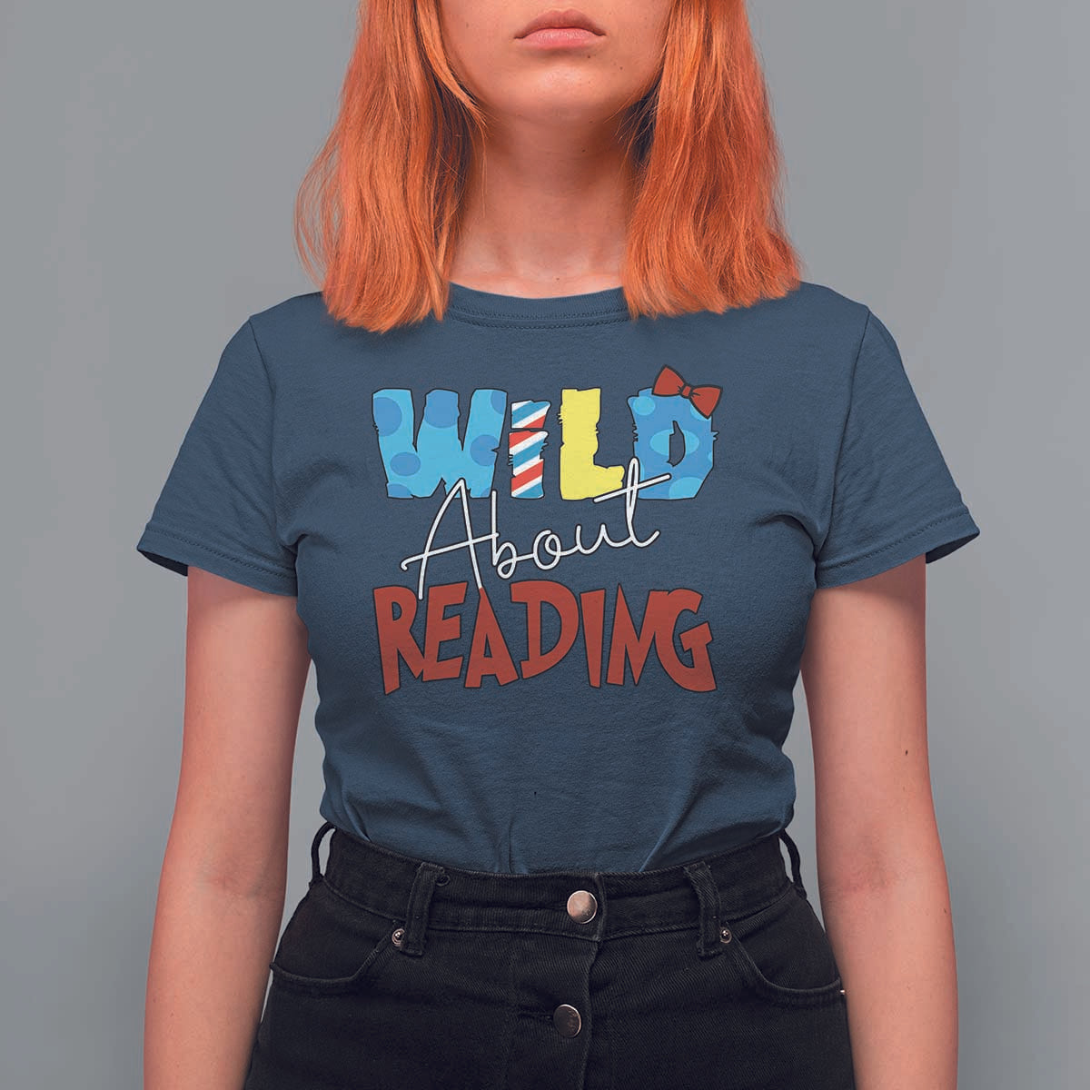Funny Wild About Reading T Shirt For Women Reader Lover Librarian