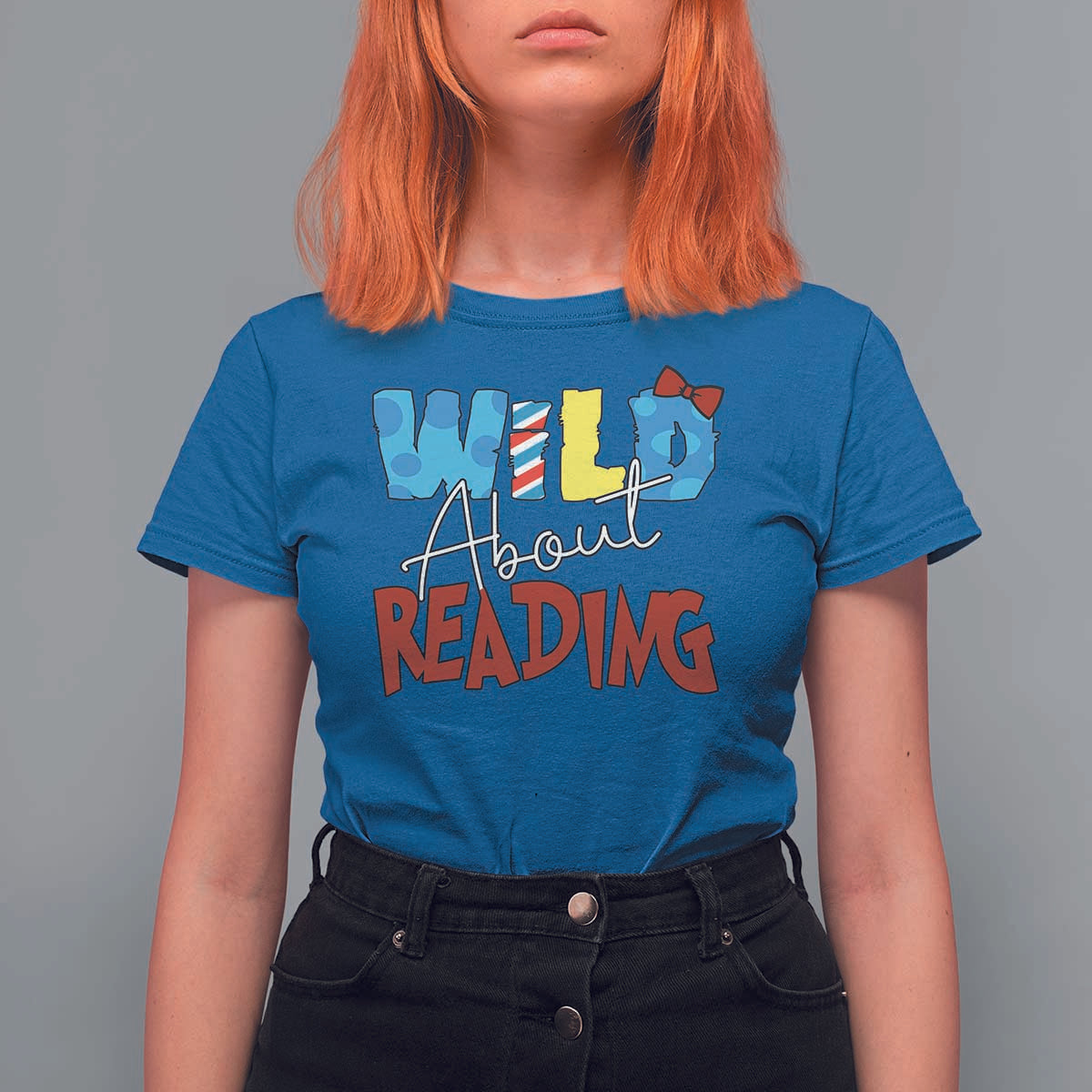 Funny Wild About Reading T Shirt For Women Reader Lover Librarian