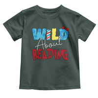 Funny Wild About Reading Toddler T Shirt Reader Lover Librarian
