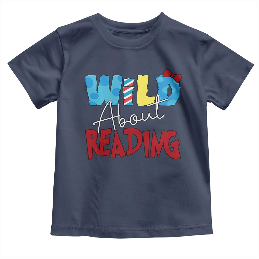 Funny Wild About Reading Toddler T Shirt Reader Lover Librarian