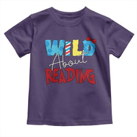 Funny Wild About Reading Toddler T Shirt Reader Lover Librarian