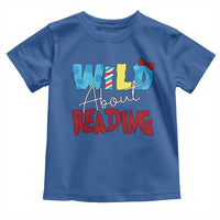 Funny Wild About Reading Toddler T Shirt Reader Lover Librarian