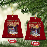 Protect Our National Parks Not Profits Ceramic Ornament Keep Wild Nature Fish Forest - Wonder Print Shop