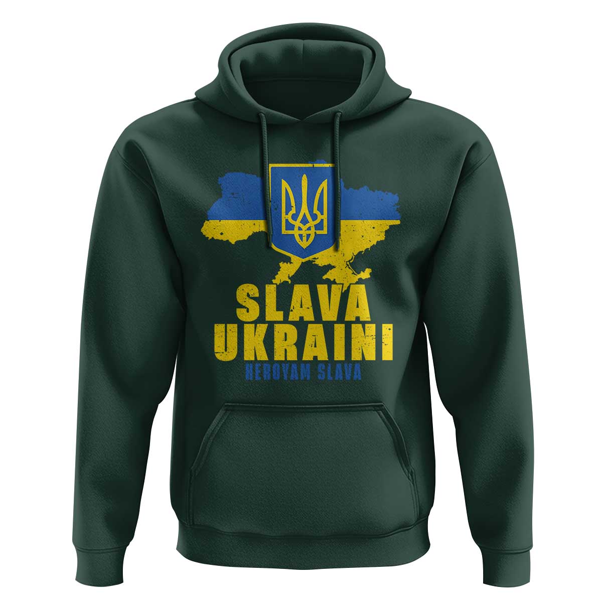 Slava Ukraini Heroyam Slava Hoodie Vintage Ukrainian Flag