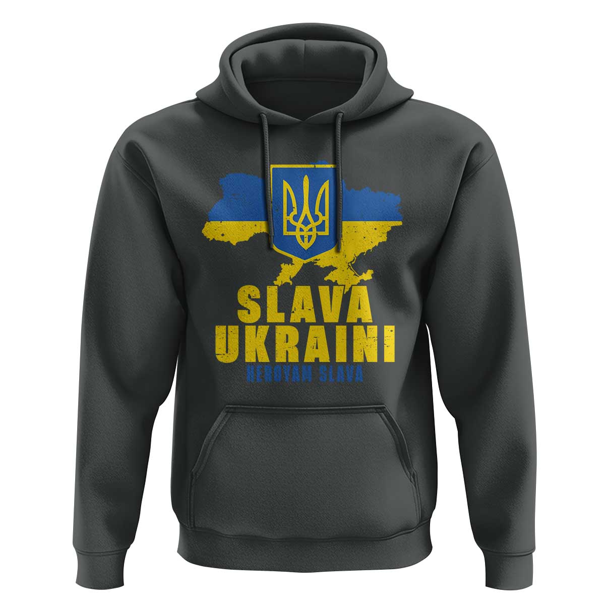Slava Ukraini Heroyam Slava Hoodie Vintage Ukrainian Flag