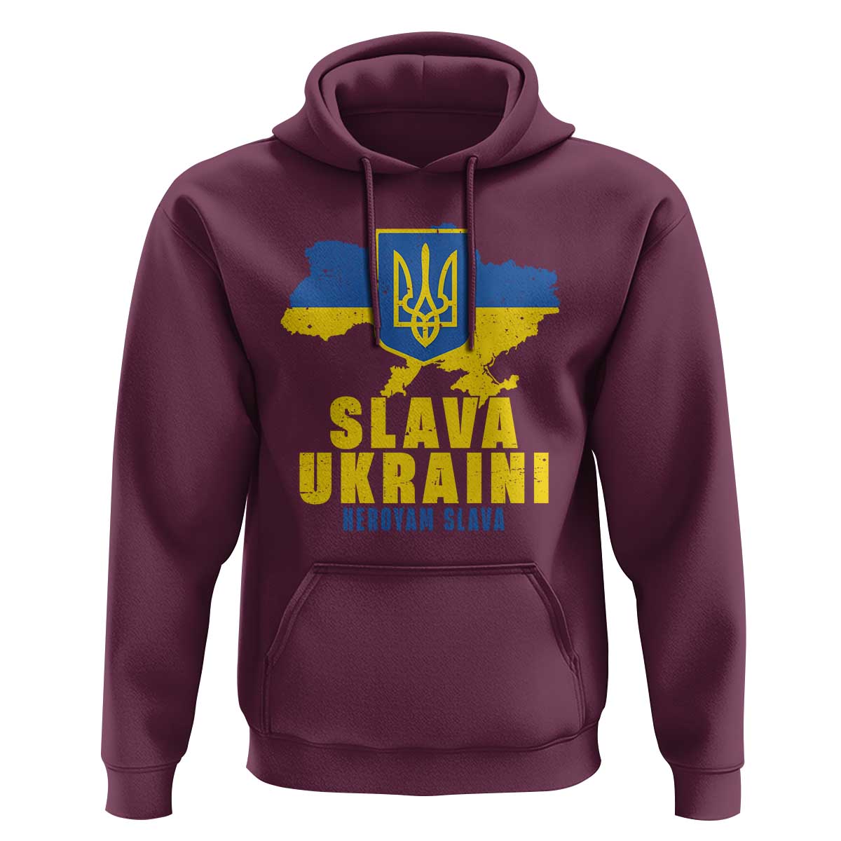 Slava Ukraini Heroyam Slava Hoodie Vintage Ukrainian Flag