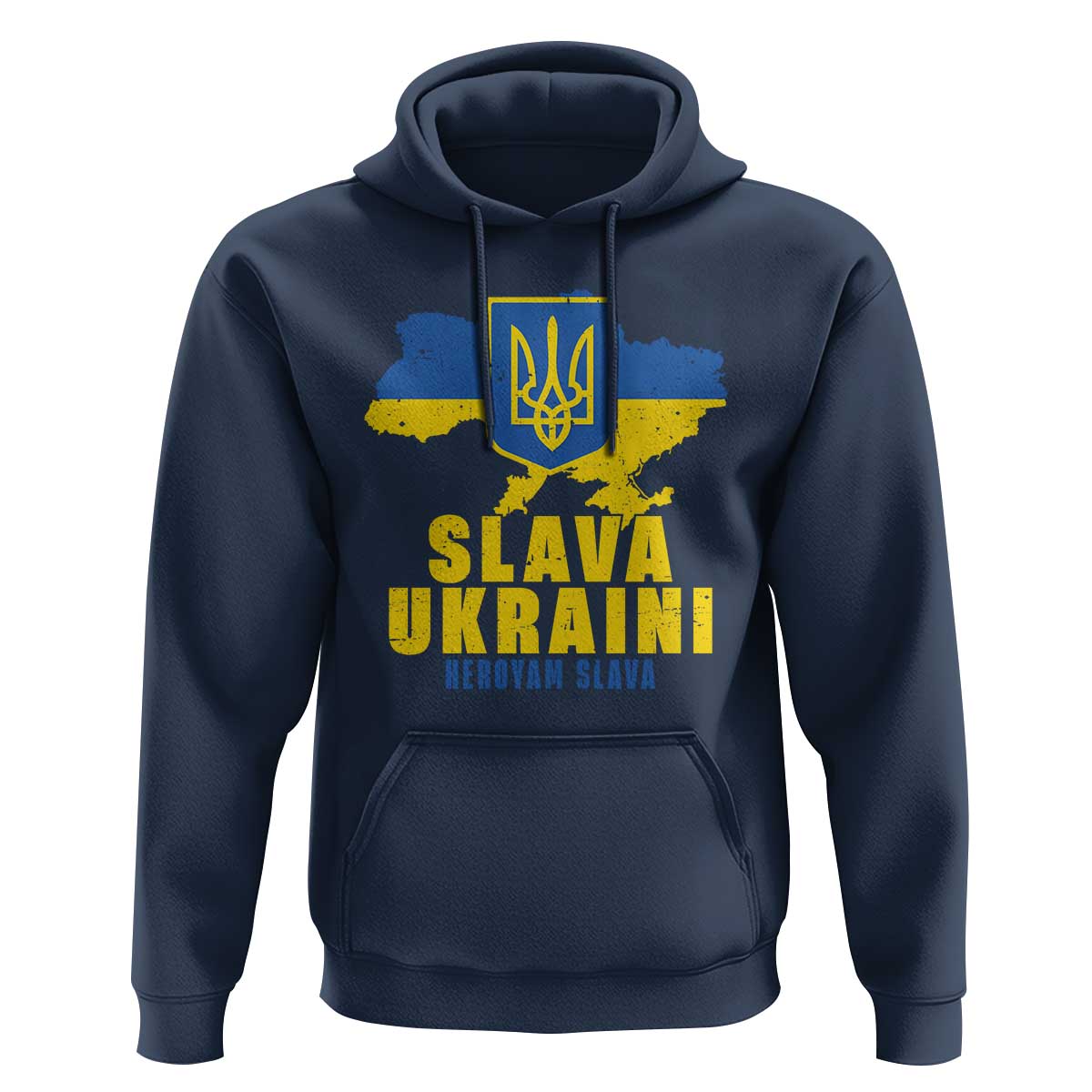 Slava Ukraini Heroyam Slava Hoodie Vintage Ukrainian Flag