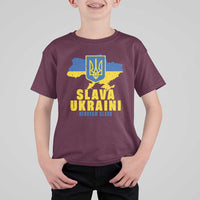 Slava Ukraini Heroyam Slava T Shirt For Kid Vintage Ukrainian Flag