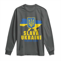 Slava Ukraini Heroyam Slava Long Sleeve Shirt Vintage Ukrainian Flag