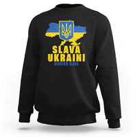 Slava Ukraini Heroyam Slava Sweatshirt Vintage Ukrainian Flag