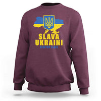 Slava Ukraini Heroyam Slava Sweatshirt Vintage Ukrainian Flag