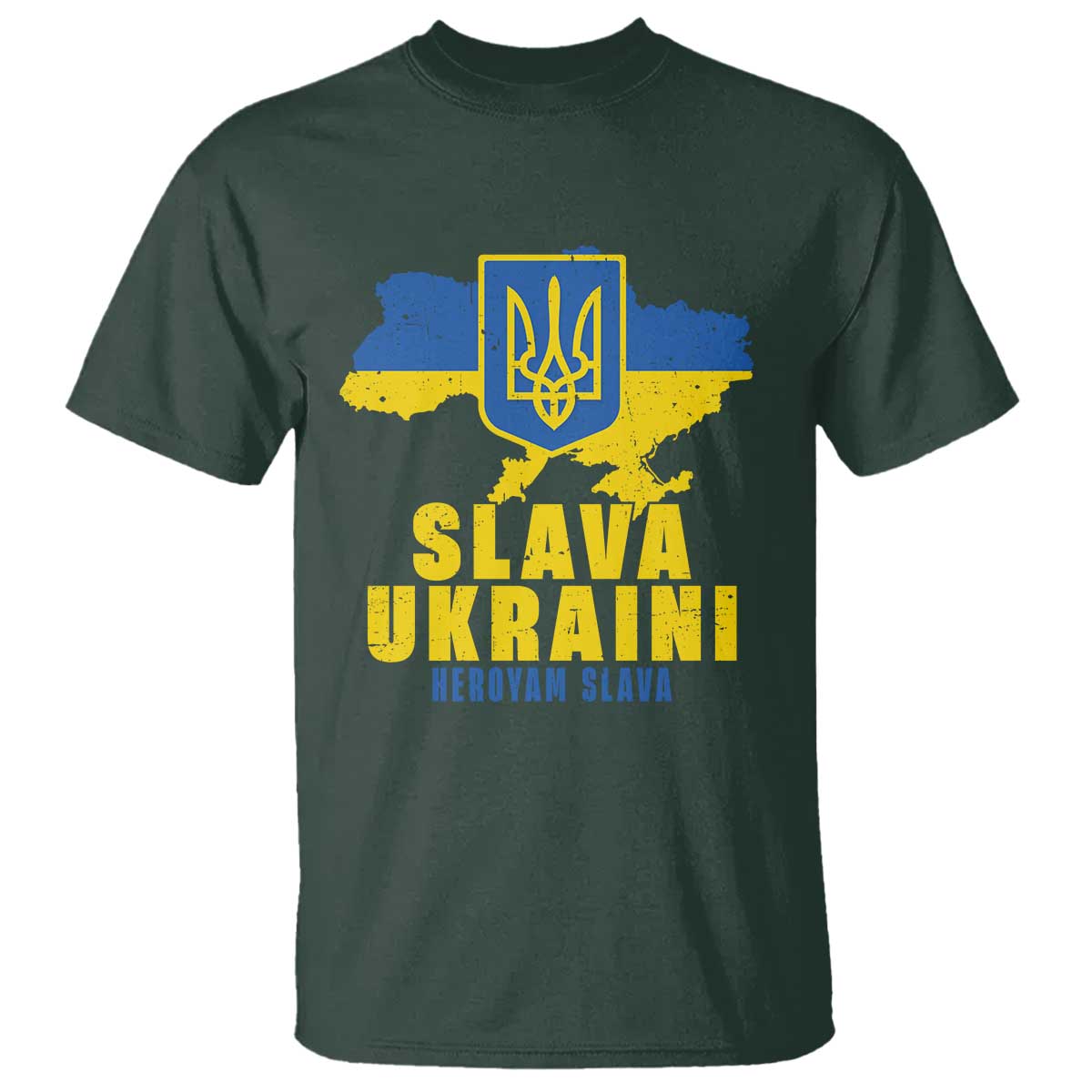 Slava Ukraini Heroyam Slava T Shirt Vintage Ukrainian Flag