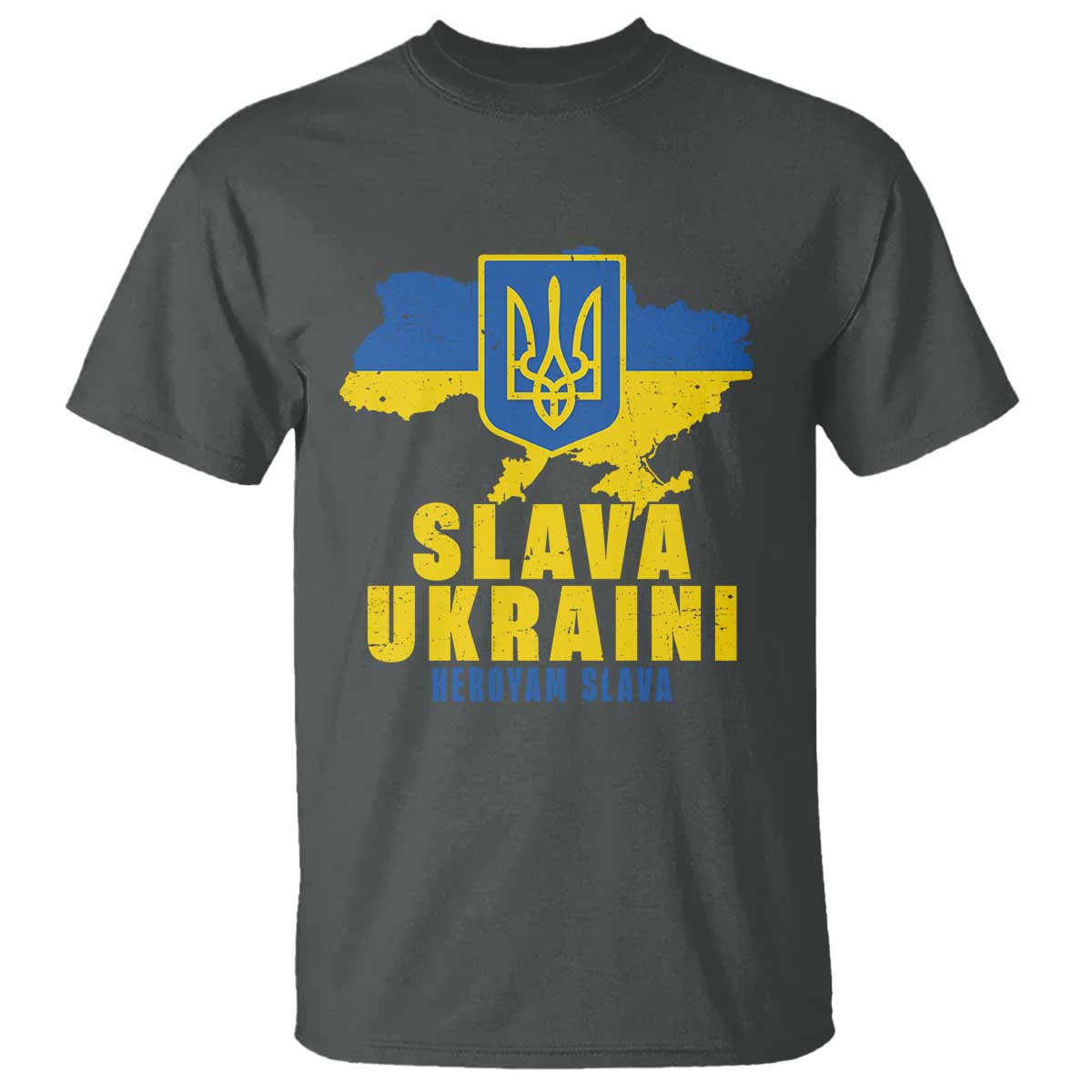Slava Ukraini Heroyam Slava T Shirt Vintage Ukrainian Flag