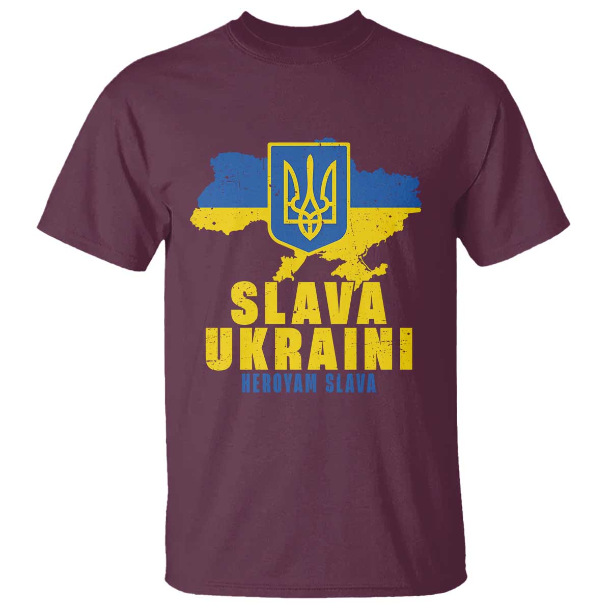 Slava Ukraini Heroyam Slava T Shirt Vintage Ukrainian Flag