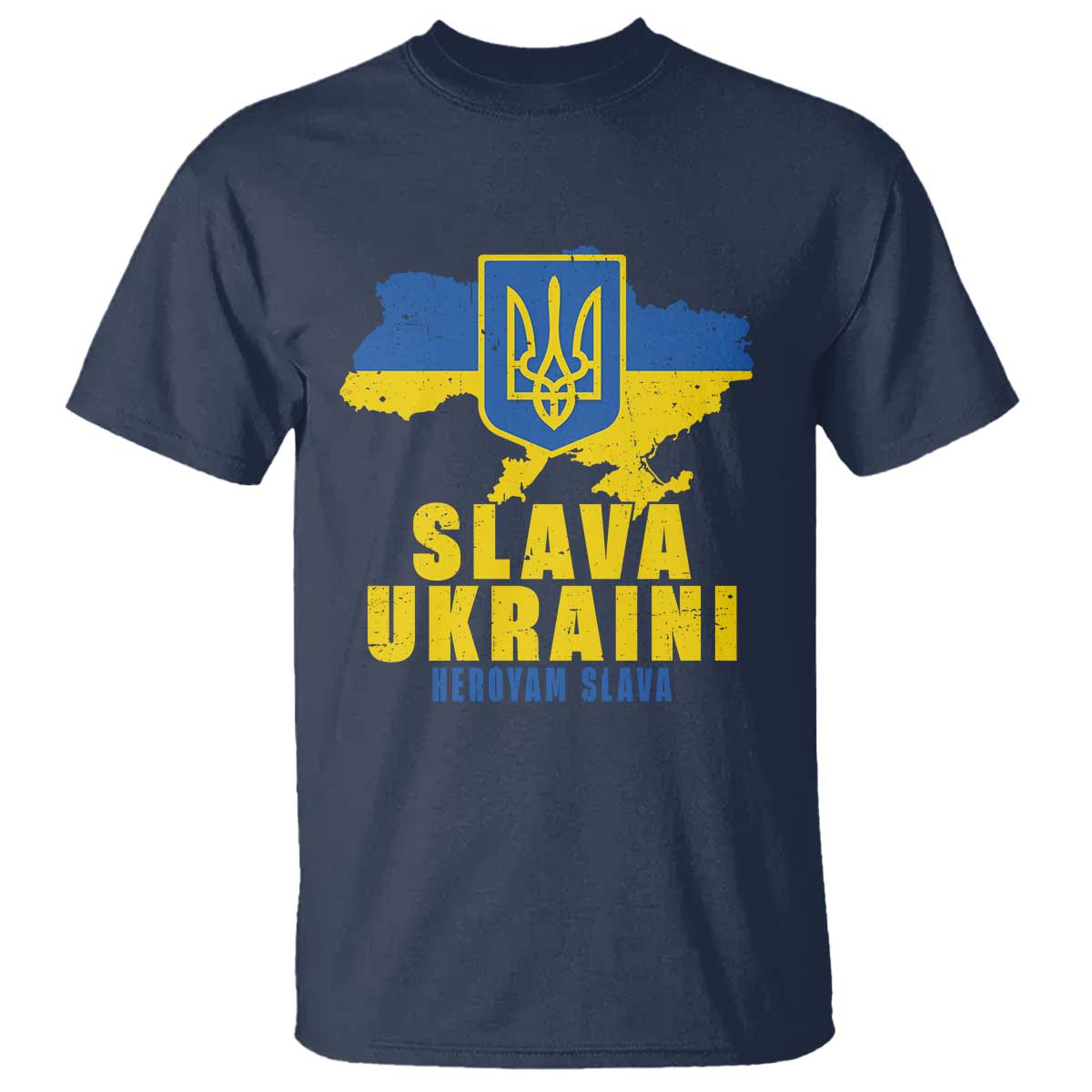 Slava Ukraini Heroyam Slava T Shirt Vintage Ukrainian Flag