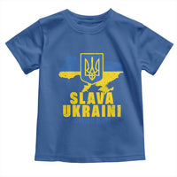 Slava Ukraini Heroyam Slava Toddler T Shirt Vintage Ukrainian Flag