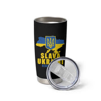 Slava Ukraini Heroyam Slava Tumbler Cup Vintage Ukrainian Flag