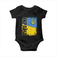 Ukraine Pride Ykpaiha Baby Onesie Vintage Ukrainian Flag