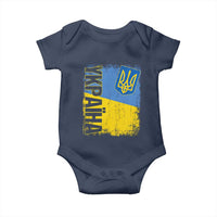 Ukraine Pride Ykpaiha Baby Onesie Vintage Ukrainian Flag