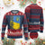 Ukraine Pride Ykpaiha Knitted Sweatshirt Vintage Ukrainian Flag - Wonder Print Shop