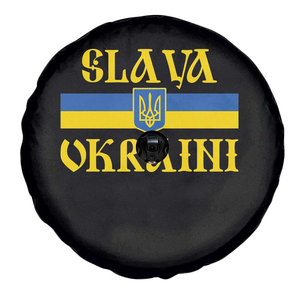 Ukraine Pride Slava Ukraini Spare Tire Cover Vintage Ukrainian Flag