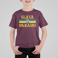 Ukraine Pride Slava Ukraini T Shirt For Kid Vintage Ukrainian Flag