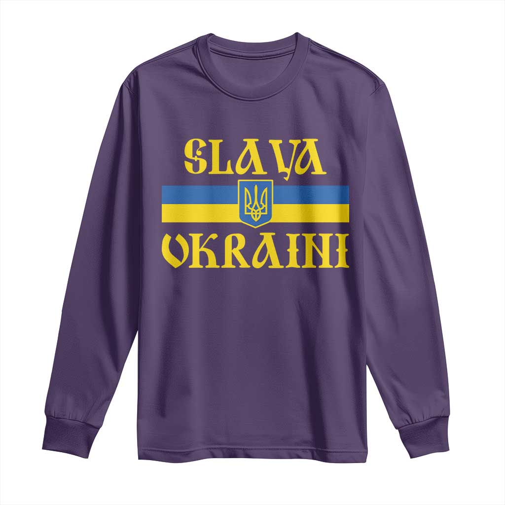 Ukraine Pride Slava Ukraini Long Sleeve Shirt Vintage Ukrainian Flag