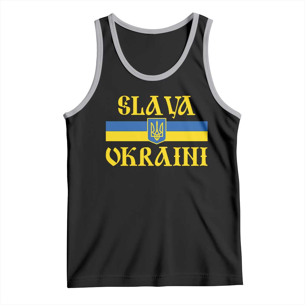 Ukraine Pride Slava Ukraini Tank Top Vintage Ukrainian Flag