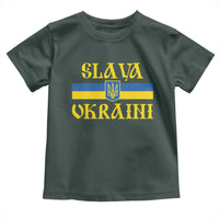 Ukraine Pride Slava Ukraini Toddler T Shirt Vintage Ukrainian Flag