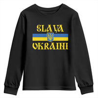Ukraine Pride Slava Ukraini Youth Sweatshirt Vintage Ukrainian Flag