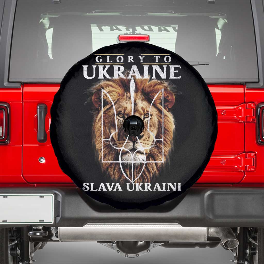Glory To Ukraine Slava Ukraini Spare Tire Cover Lion King