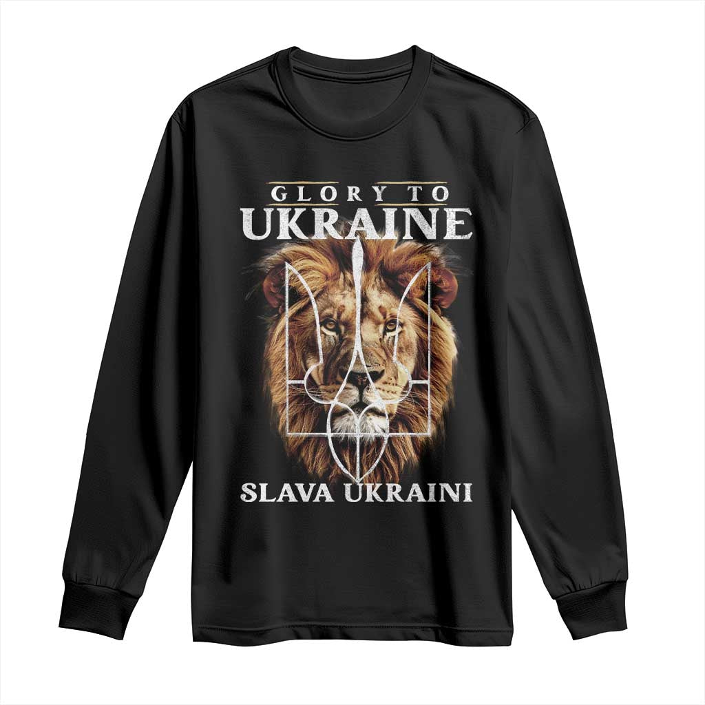 Glory To Ukraine Slava Ukraini Long Sleeve Shirt Lion King