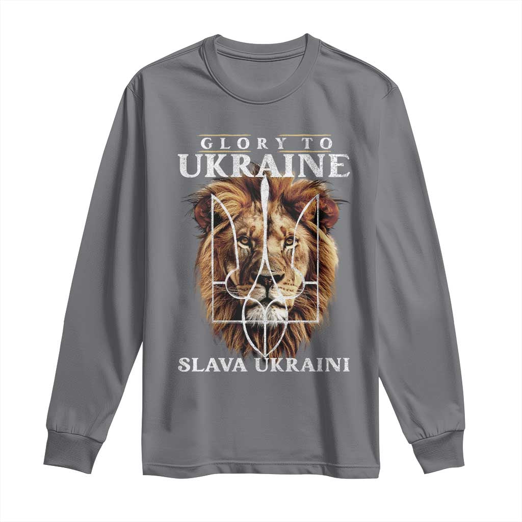 Glory To Ukraine Slava Ukraini Long Sleeve Shirt Lion King