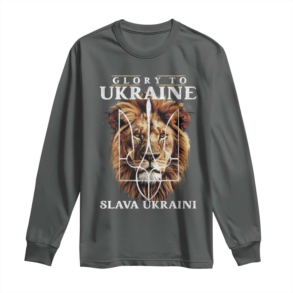Glory To Ukraine Slava Ukraini Long Sleeve Shirt Lion King